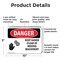 Signmission Keep Hands Clear Of Moving Machinery Danger Sign, Plastic, 10in W x 7in L, 2PK OS-2PACK-DS-P-710-L-1392 - alternate 7
